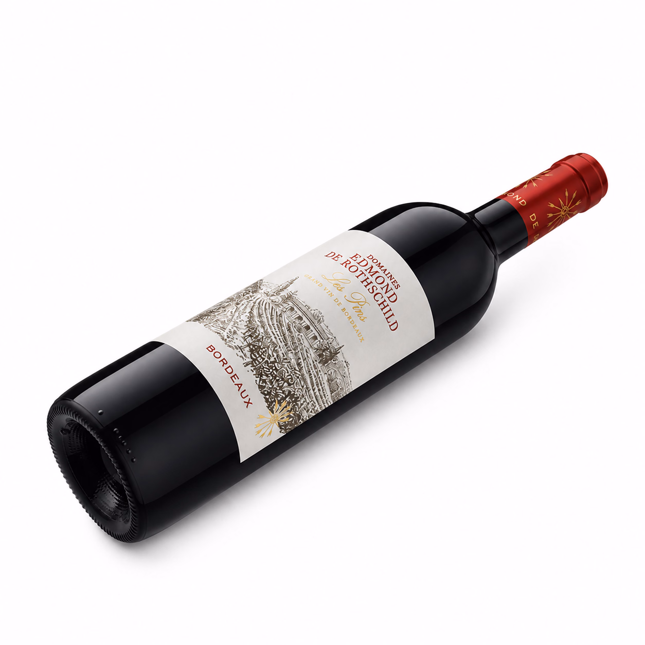 Les Pins Bordeaux AOP 2022 – Flasche liegend