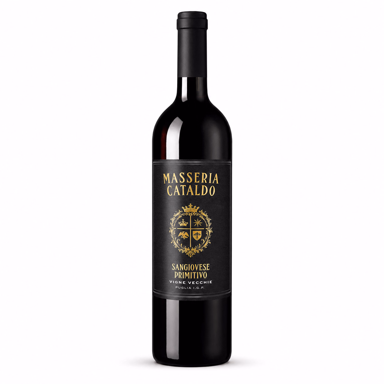 Masseria Cataldo Sangiovese-Primitivo Vigne Vecchie – Flasche stehend