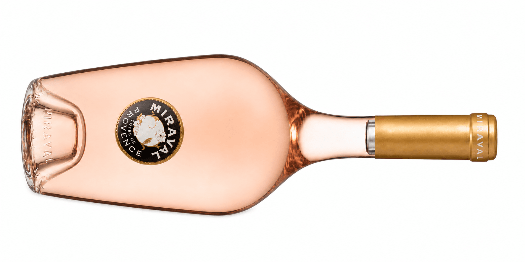 Miraval Rosé – Flasche liegend
